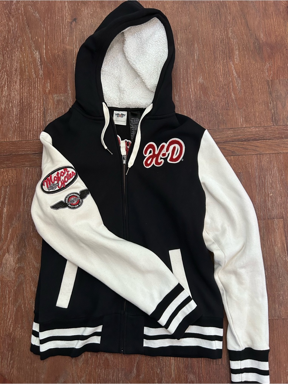 2012 Harley Davidson Full Zip Up Hoodie Cotton Embroidered Womens Size 2XL